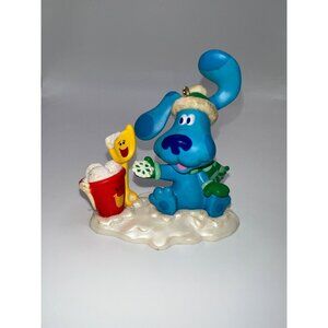 Y2K Blue's‎ Clues 2002 Hallmark "First Snow" W Shovel & Pail Christmas Ornament